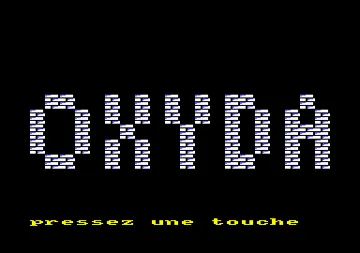 Oxyda (F) (1987) [CPC] (Trainer) screen shot title